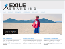 Tablet Screenshot of exilebranding.com